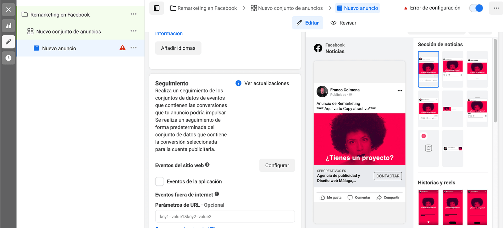 Remarketing en Instagram
